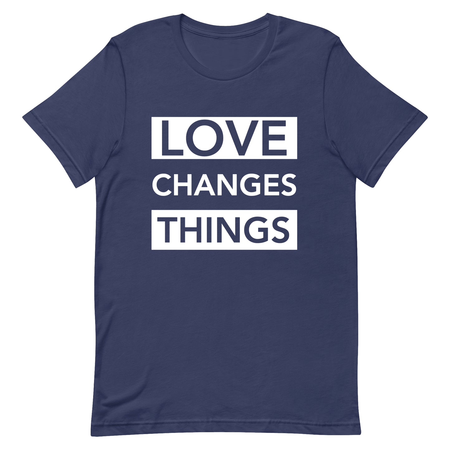 Love Changes Things Signature Tee - Navy Blue