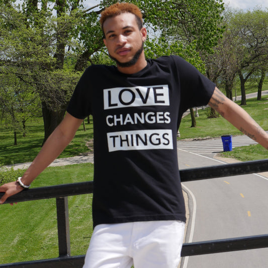 Love Changes Things Signature Tee - Black