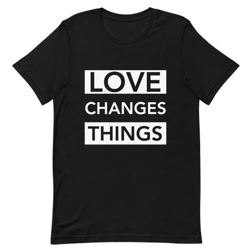 Love Changes Things Signature Tee - Black