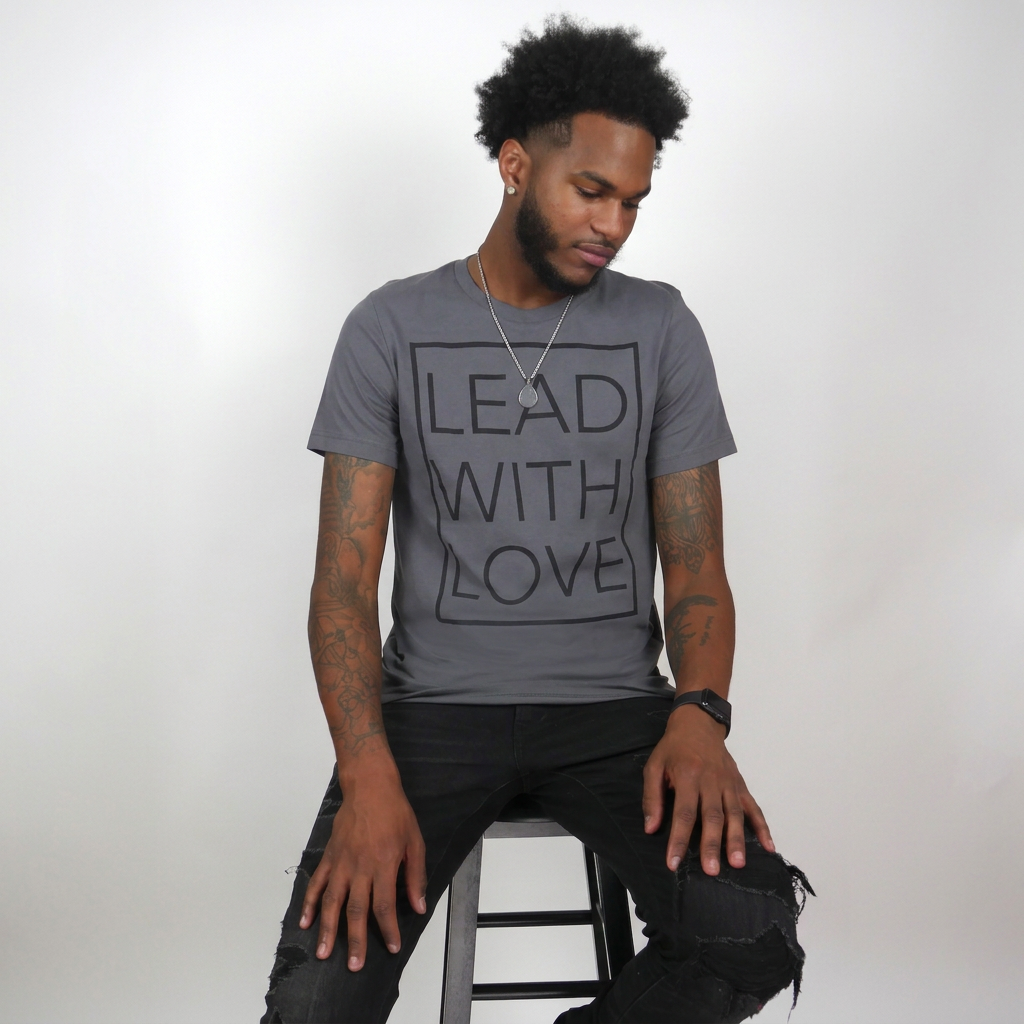 The Leader Tee - Charcoal