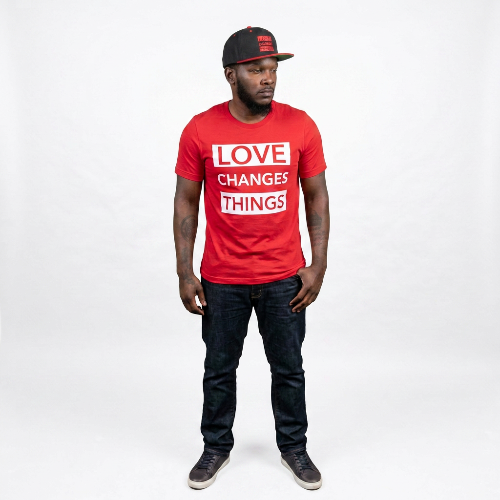 Love Changes Things Signature Tee - Red