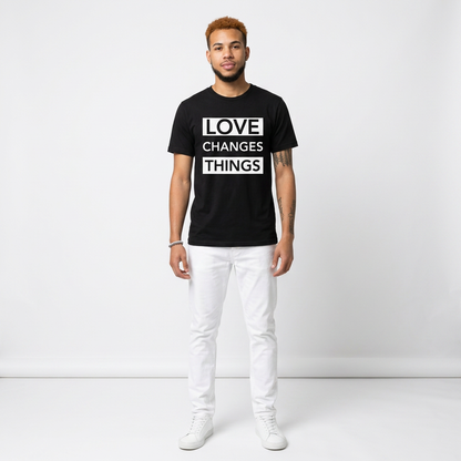Love Changes Things Signature Tee - Black