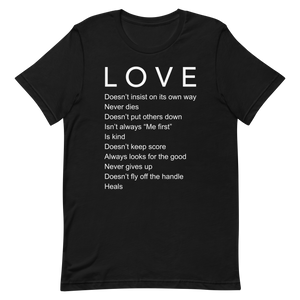 Love Is Tee  - Black