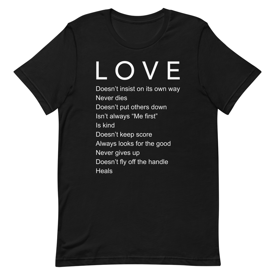Love Is Tee  - Black