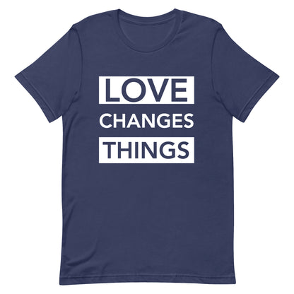 Love Changes Things Signature Tee - Navy Blue