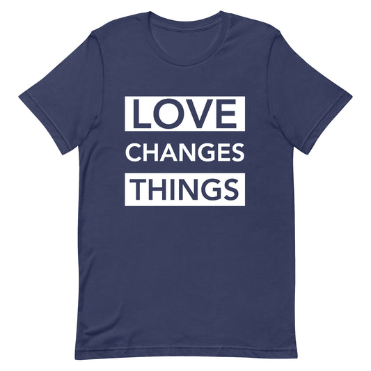Love Changes Things Signature Tee - Navy Blue