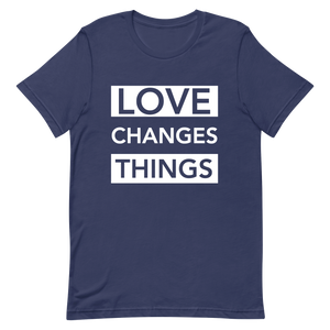 Love Changes Things Signature Tee - Navy Blue