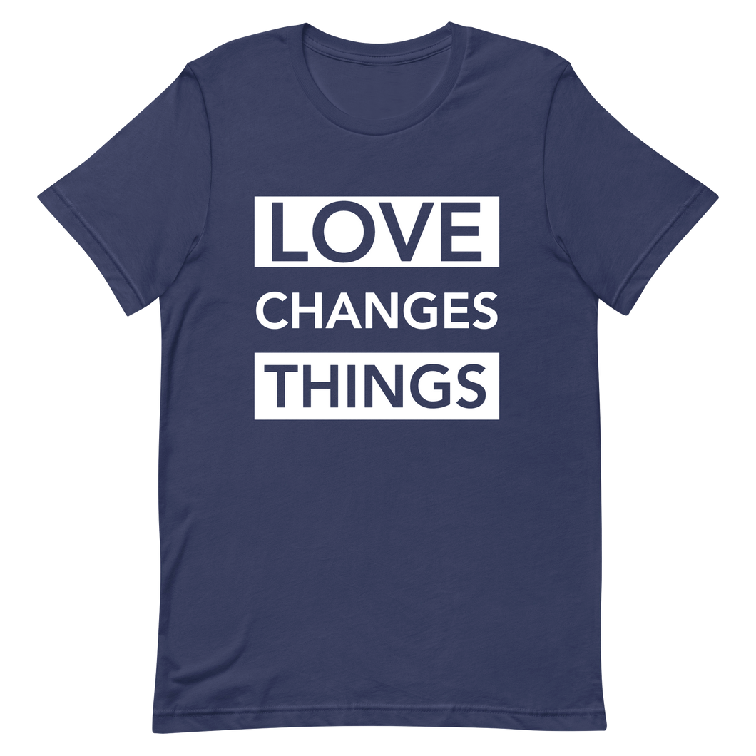 Love Changes Things Signature Tee - Navy Blue