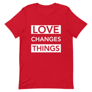 Love Changes Things Signature Tee - Red