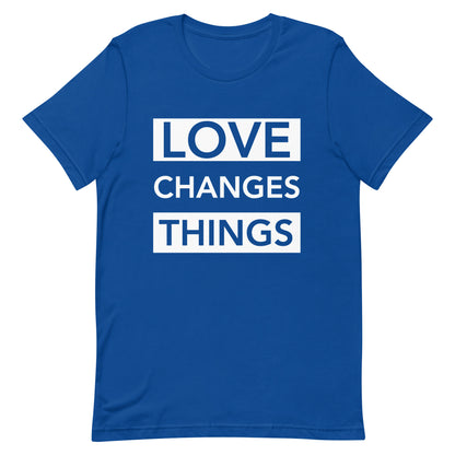 Love Changes Things Signature Tee - Royal Blue