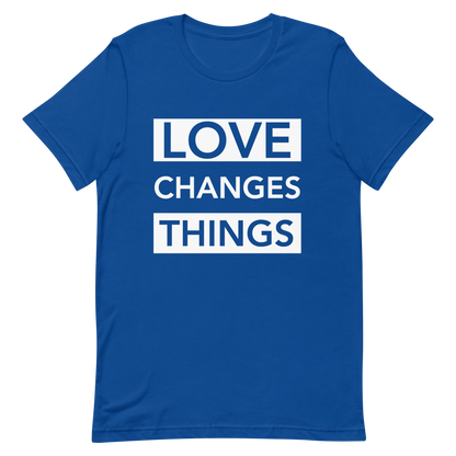 Love Changes Things Signature Tee - Royal Blue