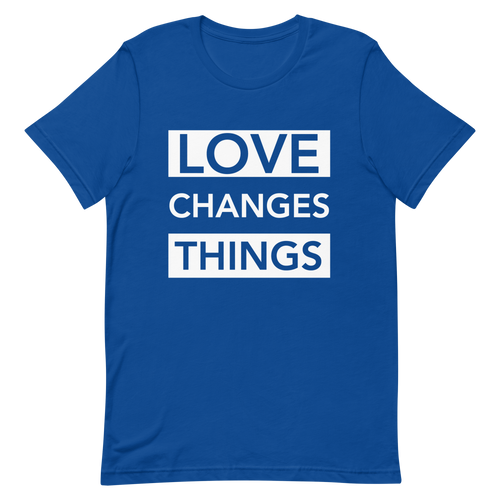 Love Changes Things Signature Tee - Royal Blue