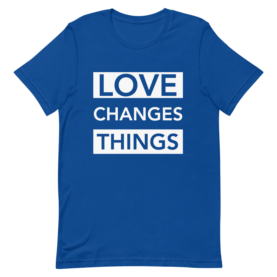 Love Changes Things Signature Tee - Royal Blue