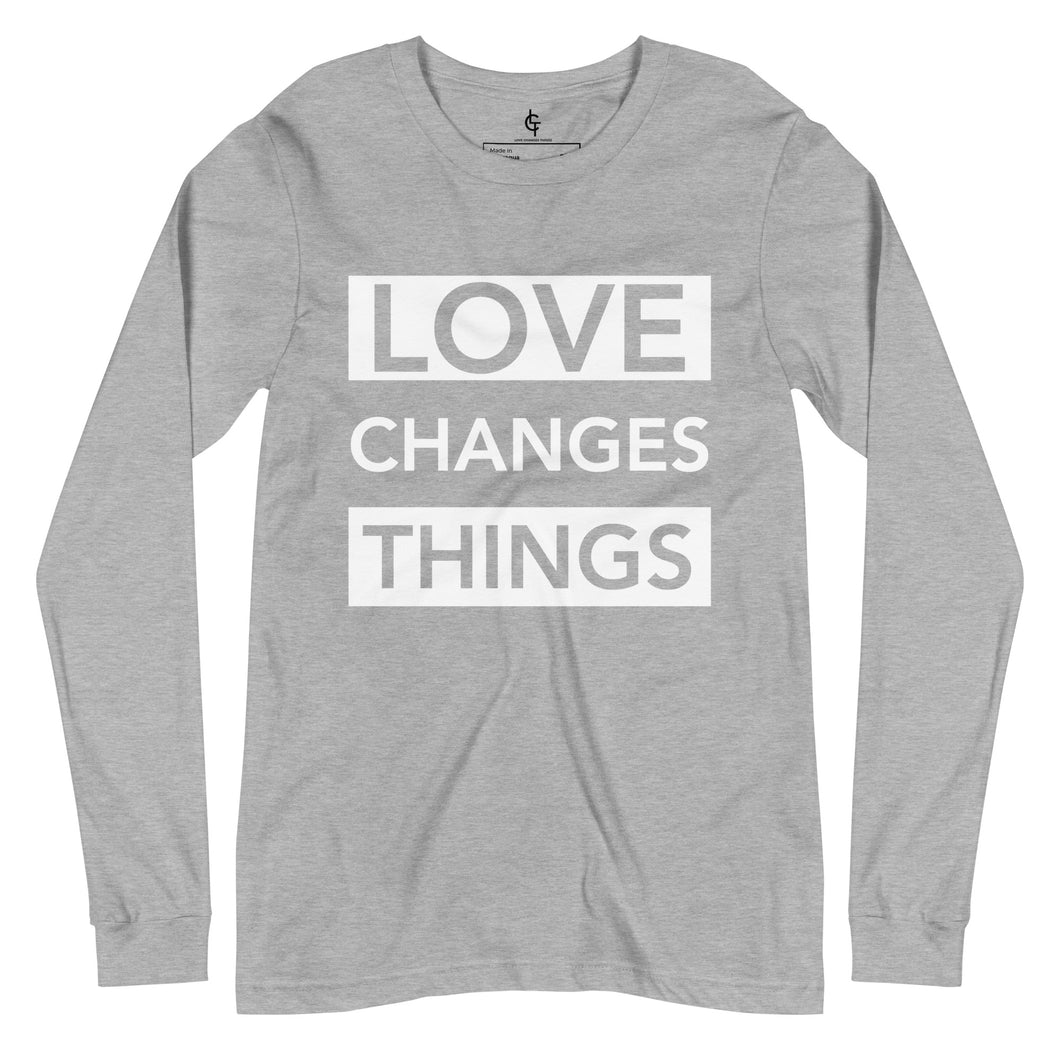 Love Changes Things Long Sleeve - Grey