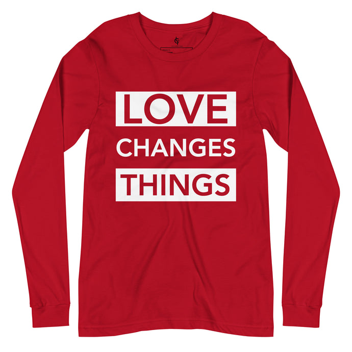 Love Changes Things Long Sleeve - Red