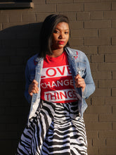 Load image into Gallery viewer, Love Changes Things UNISEX Signature Tee - Red