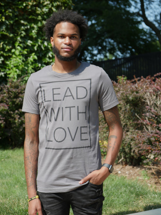 Lead With Love UNISEX Tee - Charcoal